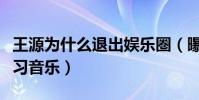 王源為什么退出娛樂圏(曝王源退出娛樂圈學習音樂)