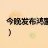 今晚發布鴻蒙3.0版本（鴻蒙3.0什么時候發布）