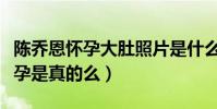 陳喬恩懷孕大肚照片是什么梗(陳喬恩未婚先孕是真的么)
