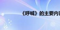 《呼喊》的主要內容是誰?