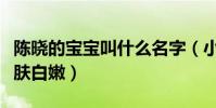 陳曉的寶寶叫什么名字(小星星跟媽媽一樣肌膚白嫩)