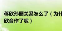 蔣欣孫儷關系怎么了(為什么孫儷不愿意和蔣欣合作了呢)