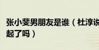 張小斐男朋友是誰(杜淳說喜歡她那兩人在一起了嗎)