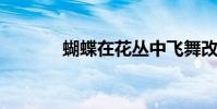蝴蝶在花叢中飛舞改為擬人句
