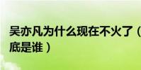 吳亦凡為什么現在不火了(吳亦凡的女朋友到底是誰)