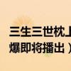 三生三世枕上電視劇播出時間是什么時候（網爆即將播出）