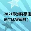 2021歐洲杯預測（2021/22歐冠杯第五輪前瞻：馬競vsAC米蘭比賽預測）