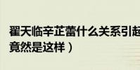 翟天臨辛芷蕾什么關系引起網友熱議(沒想到竟然是這樣)