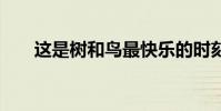 這是樹和鳥最快樂的時刻 改成反問句