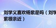 劉學義喜歡楊紫是嗎(劉學義戲內戲外都和楊紫很親近)