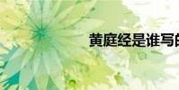 黃庭經是誰寫的?