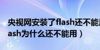 央視網安裝了flash還不能用(cctv5下載了flash為什么還不能用)