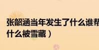 張韶涵當年發生了什么誰幫助了她(張韶涵為什么被雪藏)