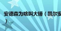 安德森為啥叫大錘(凱爾安德森為什么叫大錘)