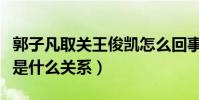 郭子凡取關王俊凱怎么回事(王俊凱和郭子凡是什么關系)