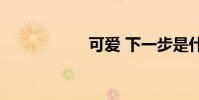 可愛 下一步是什么?