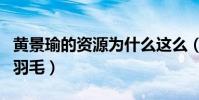 黃景瑜的資源為什么這么(因為他愛護自己的羽毛)