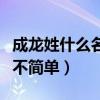 成龍姓什么名字叫什么（大哥祖上跟家里人都不簡單）