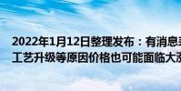 2022年1月12日整理發布:有消息表示iPhone14系列由于工藝升級等原因價格也可能面臨大漲