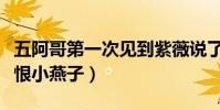 五阿哥第一次見到紫薇說了什么(紫薇險些記恨小燕子)