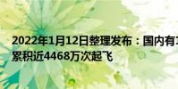 2022年1月12日整理發布:國內有178.6萬大疆無人機用戶累積近4468萬次起飛