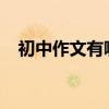 初中作文有哪些寫作技巧 如何寫好作文？