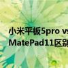 小米平板5pro vs 華為matepad11（小米平板5Pro和華為MatePad11區別是什么）