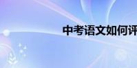 中考語文如何評分?