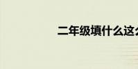 二年級填什么這么小?