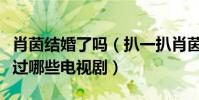 肖茵結婚了嗎(扒一扒肖茵除了靈魂擺渡還演過哪些電視劇)