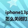 iphone13pro怎么關閉5g（iPhone13Pro怎么關閉打開程序）