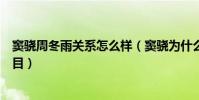 竇驍周冬雨關系怎么樣(竇驍為什么討厭周冬雨原因令人側目)