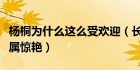 楊桐為什么這么受歡迎(長相帥氣還十分酷實屬驚艷)