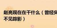 趙亮現在在干什么(曾經突然消失在大眾視線不見蹤影)