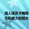 湖人球員卡梅隆-安東尼接受了記者的采訪談到了主帥沃格爾和威少的相關話題
