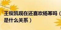 王俊凱現在還喜歡楊冪嗎(楊冪和王俊凱現在是什么關系)