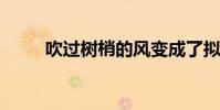 吹過樹梢的風變成了擬人化的句子