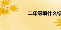 二年級填什么綠葉?