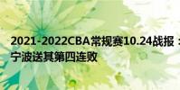 2021-2022CBA常規賽10.24戰報:吉林內外多花輕松擊敗寧波送其第四連敗