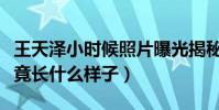 王天澤小時候照片曝光揭秘(王天澤小時候究竟長什么樣子)