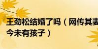 王勁松結婚了嗎(網傳其妻子是何佳媛結婚至今未有孩子)
