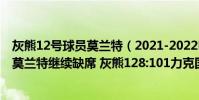 灰熊12號球員莫蘭特(2021-2022NBA常規賽11.29戰報:莫蘭特繼續缺席 灰熊128:101力克國王)