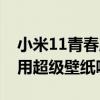 小米11青春版超級壁紙（小米11青春版可以用超級壁紙嗎）