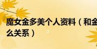 魔女金多美個人資料(和金高銀長的像兩人什么關系)