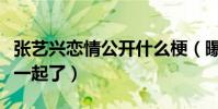 張藝興戀情公開什么梗(曝張藝興和張映雪在一起了)