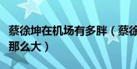 蔡徐坤在機場有多胖(蔡徐坤身上爭議為什么那么大)