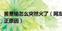 黃景瑜怎么突然火了(網友扒出黃景瑜火的真正原因)