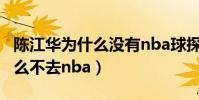 陳江華為什么沒有nba球探報告(陳江華為什么不去nba)