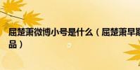 屈楚蕭微博小號是什么(屈楚蕭早期微博截圖暴露他真實人品)