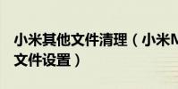 小米其他文件清理(小米M3有沒有清理垃圾文件設置)